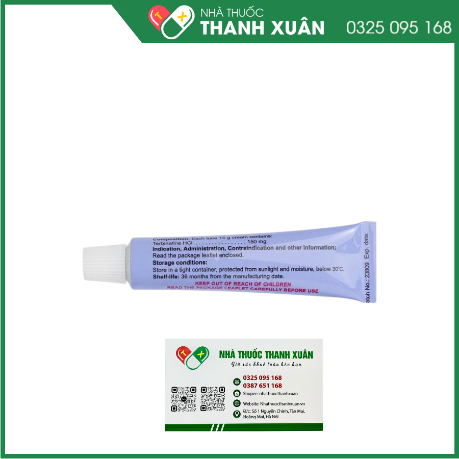 Kem bôi Bunpil Cream điều trị nấm da, lang ben, nấm Candida da